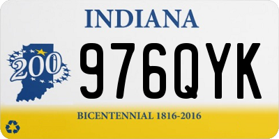 IN license plate 976QYK