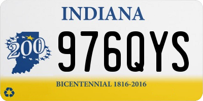 IN license plate 976QYS