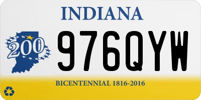 IN license plate 976QYW