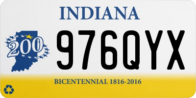 IN license plate 976QYX