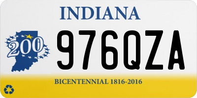 IN license plate 976QZA
