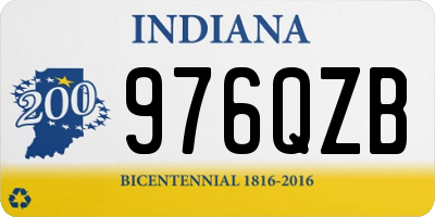 IN license plate 976QZB