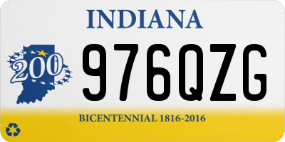 IN license plate 976QZG