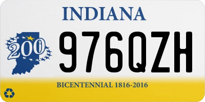 IN license plate 976QZH