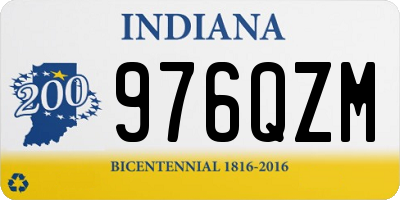 IN license plate 976QZM