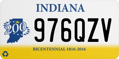 IN license plate 976QZV
