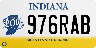 IN license plate 976RAB