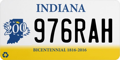 IN license plate 976RAH