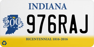 IN license plate 976RAJ
