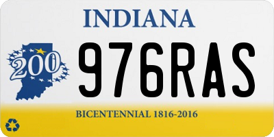 IN license plate 976RAS