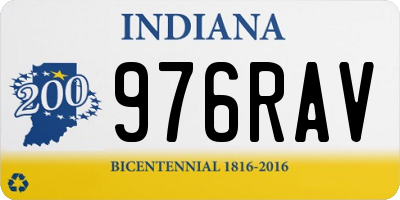 IN license plate 976RAV