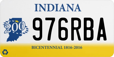 IN license plate 976RBA