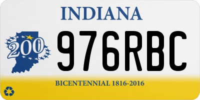 IN license plate 976RBC