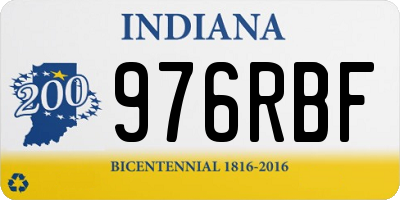 IN license plate 976RBF