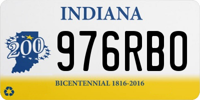 IN license plate 976RBO