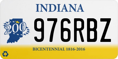 IN license plate 976RBZ