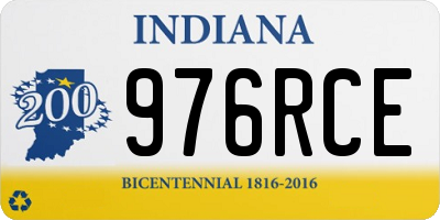IN license plate 976RCE