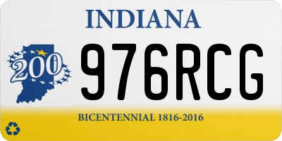IN license plate 976RCG