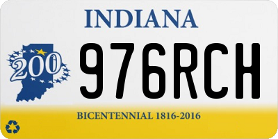 IN license plate 976RCH