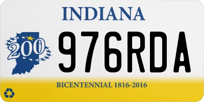 IN license plate 976RDA
