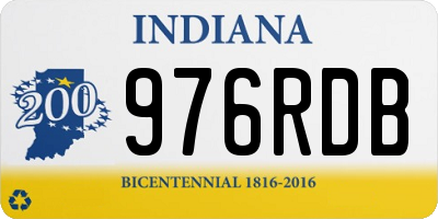 IN license plate 976RDB