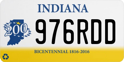 IN license plate 976RDD