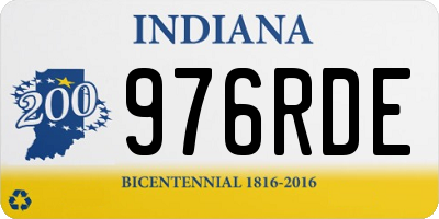 IN license plate 976RDE