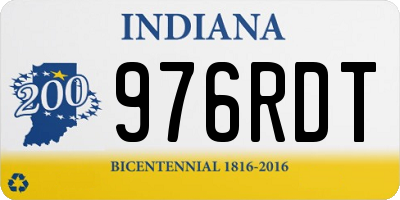 IN license plate 976RDT