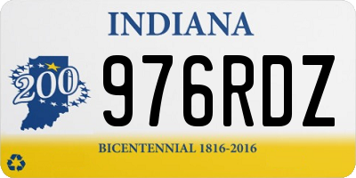 IN license plate 976RDZ