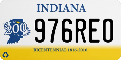 IN license plate 976REO