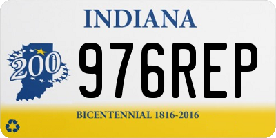 IN license plate 976REP