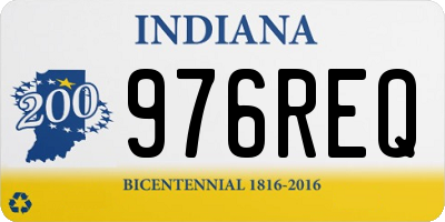 IN license plate 976REQ