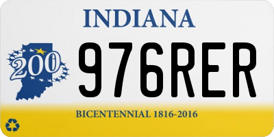 IN license plate 976RER