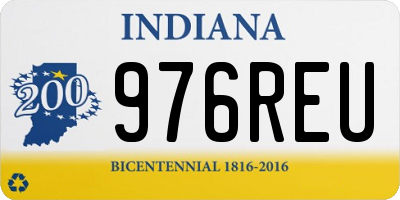 IN license plate 976REU