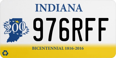 IN license plate 976RFF