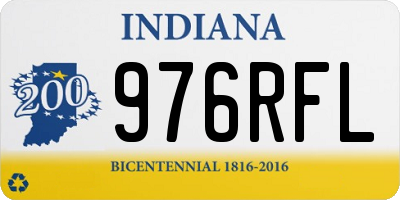 IN license plate 976RFL