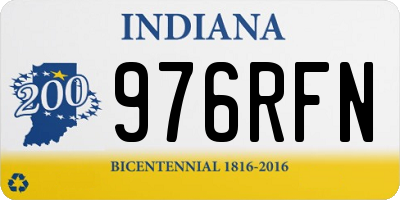 IN license plate 976RFN