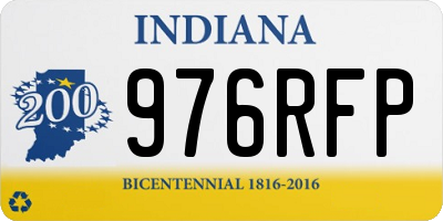 IN license plate 976RFP