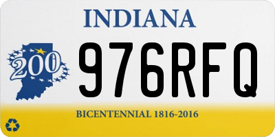 IN license plate 976RFQ