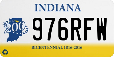IN license plate 976RFW