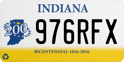 IN license plate 976RFX