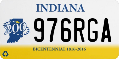 IN license plate 976RGA
