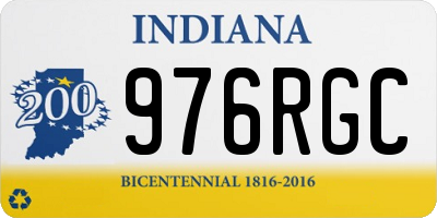 IN license plate 976RGC