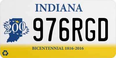 IN license plate 976RGD