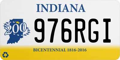 IN license plate 976RGI