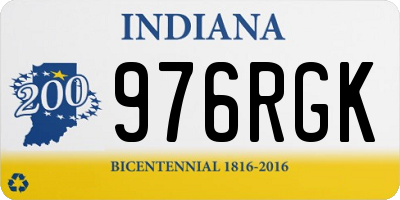 IN license plate 976RGK