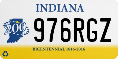 IN license plate 976RGZ