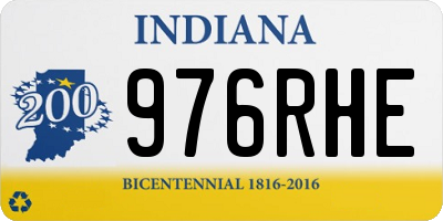 IN license plate 976RHE