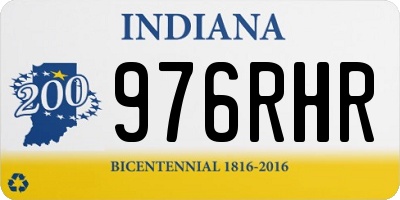 IN license plate 976RHR