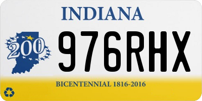 IN license plate 976RHX